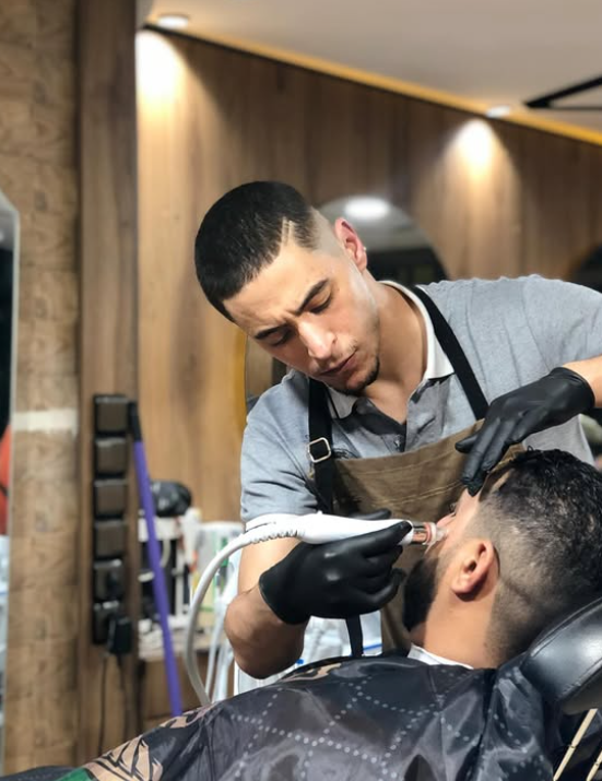 Nabil – expert barber at TWINS Barbershop Azrou, near Ifrane Morocco